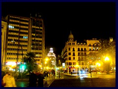 Valencia by night - Plaza del Ayuntamiento